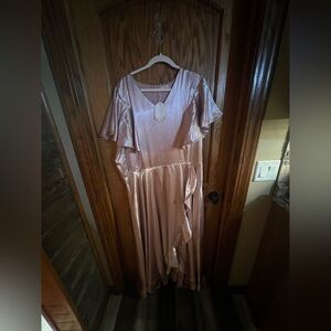 Ivy City Co Asymmetrical Pink Dress